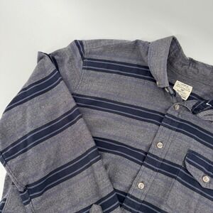 J‎ Crew Mens Monochrome Grandpa Core Medium Button Down Shirt Long Sleeve